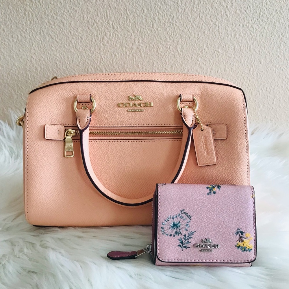Coach Rowan Satchel Bag and Small Wallet